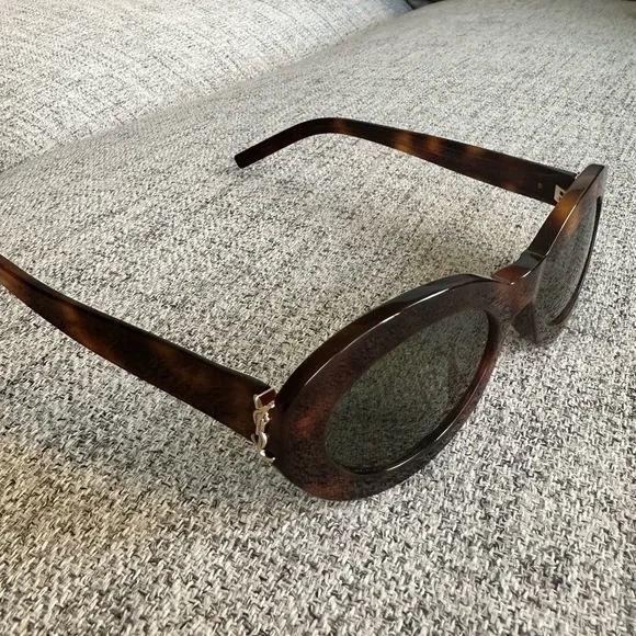 Yves Saint Laurent Tortoise Shell Sunglasses - Picture 2 of 11